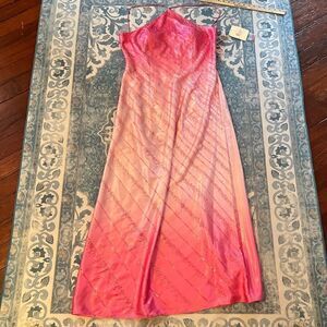 NEW Precious Formals Size 16 Pink Ombre Sequins Shelf Bra Prom